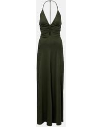 Victoria Beckham - Ruched Maxi Dress - Lyst