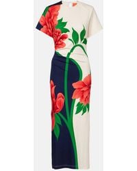La DoubleJ - Lela Floral Jersey Maxi Dress - Lyst