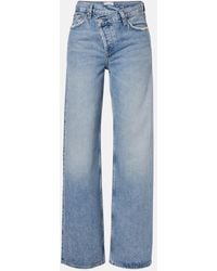Agolde - Arc Criss Cross Wide-Leg Jeans - Lyst
