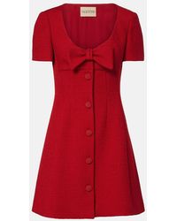 Valentino - Wool-Blend Tweed Minidress - Lyst