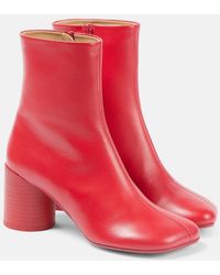 MM6 by Maison Margiela - Anatomic Leather Ankle Boots - Lyst