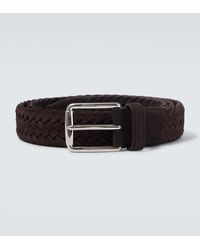 Tod's - Braided Suede Belt - Lyst