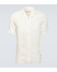 Orlebar Brown - Hibbert Linen-blend Bowling Shirt - Lyst