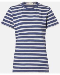Nili Lotan - Lana Striped Cotton Jersey T-Shirt - Lyst