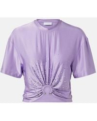 Rabanne - Cropped-Top Mit Kristallen - Lyst