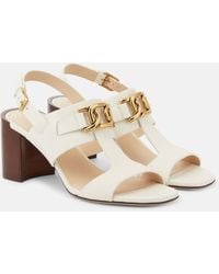 Tod's - Kate Leather Sandals - Lyst