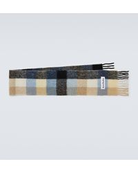 Acne Studios - Checked Wool-blend Scarf - Lyst