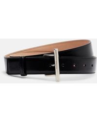 McQueen - T-Bar Hip Leather Belt - Lyst