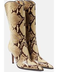 Paris Texas - Ashley 95 Snake-effect Leather Boots - Lyst