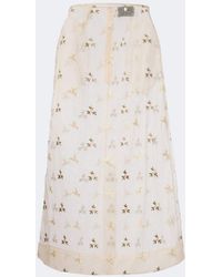 Simone Rocha - Jupe Midi En Tulle A Broderies - Lyst