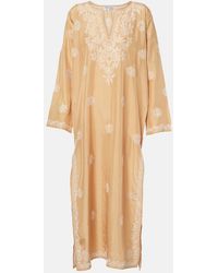 Juliet Dunn - Embroidered Silk Kaftan - Lyst