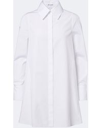 Alaïa - Cotton Poplin Minidress - Lyst