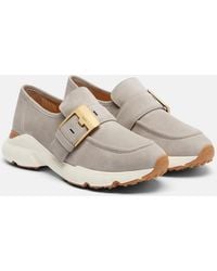 Tod's - Baskets Runner En Daim - Lyst