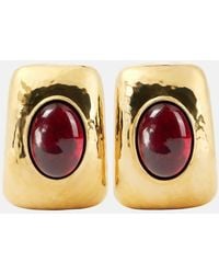 Saint Laurent - Verzierte Clip-Ohrringe - Lyst