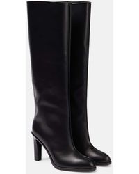 The Row - Wide Shaft Leather Knee-high Boots - Lyst