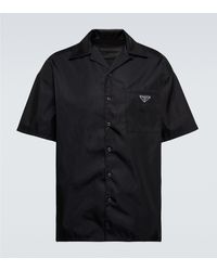 Uomo Abbigliamento da Camicie da Camicie casual e con bottoni 6% di sconto CamiciaPrada in Materiale sintetico da Uomo colore Nero 