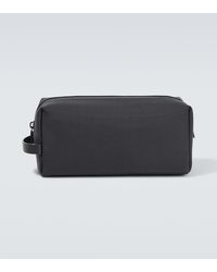 The Row - Clovis Leather-trimmed Toiletry Pouch - Lyst