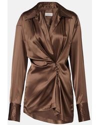 Dries Van Noten - Bluse Aus Einem Seidengemisch - Lyst