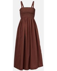 Heidi Klein - Vestido Midi Grasse De Popelin De Algodon - Lyst