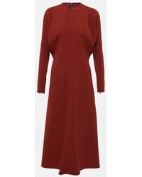 Victoria Beckham - Midikleid Dolman Aus Cady - Lyst
