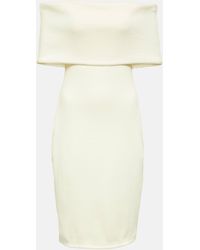 Bottega Veneta - Off-shoulder Midi Dress - Lyst