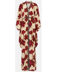 Johanna Ortiz - Embellished Silk Maxi Dress - Lyst