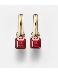 STONE AND STRAND - 10Kt Earrings With Garnets - Lyst