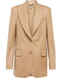 Femme Vêtements Vestes Vestes sport Veste Flannelle Stella McCartney en coloris Neutre blazers et vestes de tailleur 