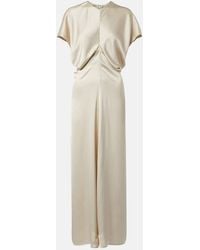 TOTEME - Bridal Slouch Draped Satin Maxi Dress - Lyst