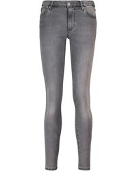 AG Jeans Mid-Rise Skinny Jeans Prima - Grau