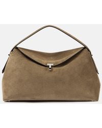 TOTEME - T-Lock Suede Tote Bag - Lyst