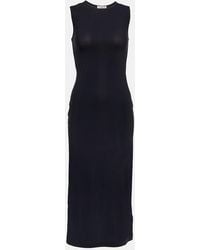 Jil Sander - Fitted Jersey Midi Dress - Lyst