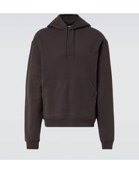 Saint Laurent - Hoodie Aus Baumwolle - Lyst