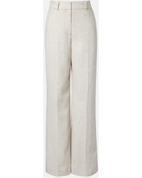 JOSEPH - Arven Linen And Cotton Straight Pants - Lyst