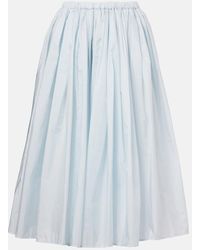 Prada - Jupe Midi En Re-Nylon - Lyst