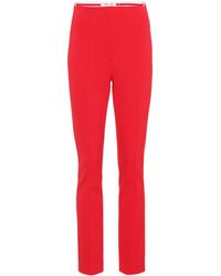 Diane von Furstenberg High-Rise Hose - Rot