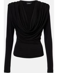 Wardrobe NYC - Draped Jersey Top - Lyst