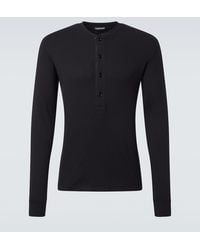 Tom Ford - Chemise Henley En Coton Melange - Lyst