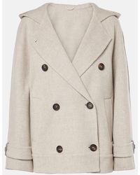 Brunello Cucinelli - Jacke Aus Wolle Und Kaschmir - Lyst