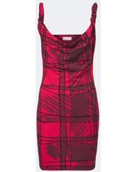 Vivienne Westwood - Anna Draped Printed Cotton Minidress - Lyst