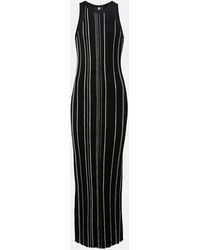 Totême - Striped Ribbed-knit Maxi Dress - Lyst