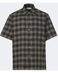 Our Legacy - Every Checked Cotton And Wool Shirt - Lyst