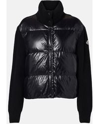 Moncler - Daunenjacke Aus Schurwolle - Lyst