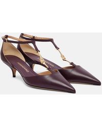 Ferragamo - Traci 40 Leather Pumps - Lyst