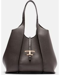 Tod's - Tote T Timeless Medium Aus Leder - Lyst