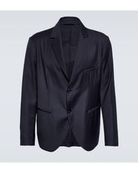 Giorgio Armani - Single-breasted Virgin Wool Blazer - Lyst