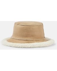 Brunello Cucinelli - Reversible Shearling Bucket Hat - Lyst