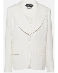Tom Ford - Single-Breasted Silk Blazer - Lyst