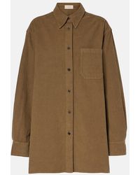 The Row - Tan Idro Shirt - Lyst
