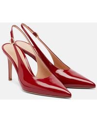 Gianvito Rossi - Robbie 85 Patent Leather Slingback Pumps - Lyst